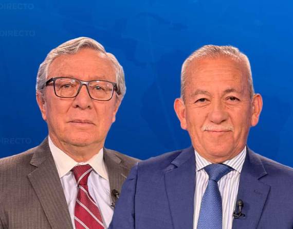 Carlos Aguinaga y Medardo Oleas, expresidentes del Tribunal Supremo Electoral