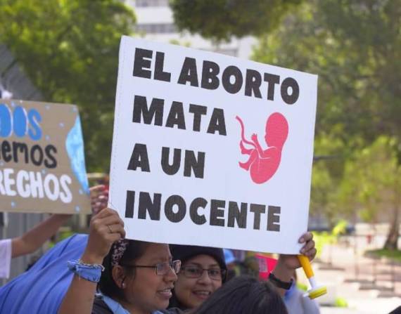 Activistas provida exigían el veto total de la ley de aborto por violación.