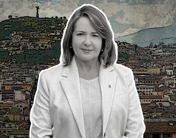 Luz Elena Coloma es candidata a la Alcaldía de Quito.