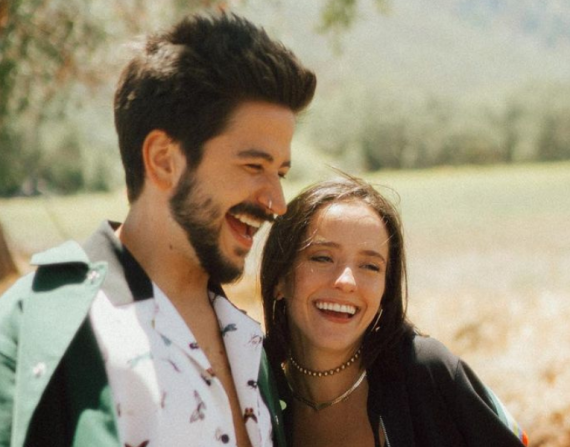 Los cantantes Evaluna Montaner y Camilo Echeverry en una fotografía compartida en redes sociales.