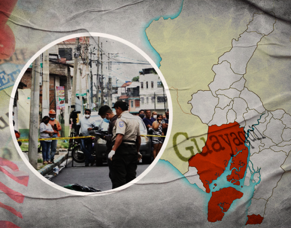 Guayaquil cerró el 2022 con más de 1.500 muertes violentas y se ubica con una tasa de 48 crímenes por cada 100.000 habitantes, según el informe.