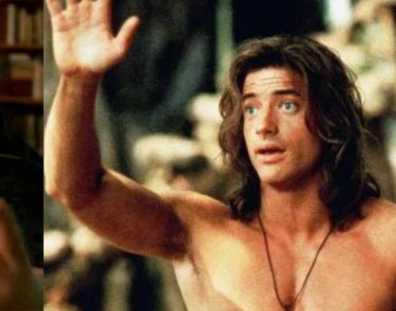 Imágenes de archivo de Brendan Fraser (antes y después de su regreso a la industria cinematográfica).