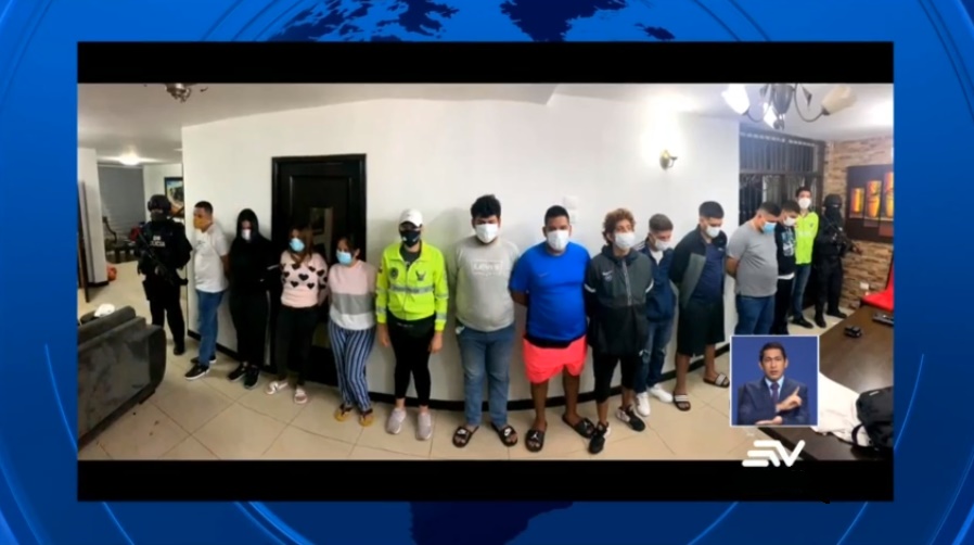 Doce detenidos durante operativo en el cantón Daule