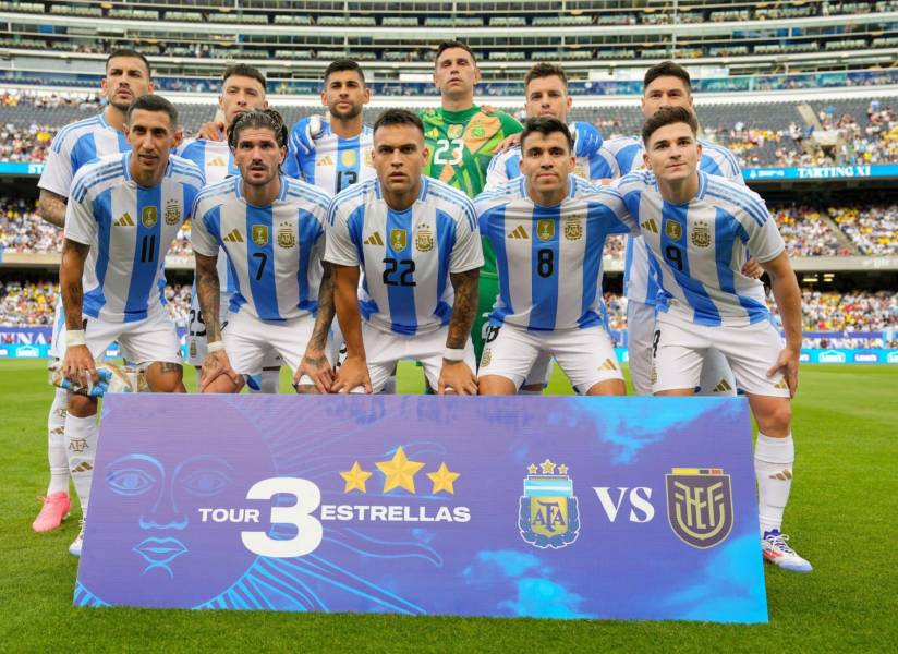 Imagen referencial de la plantilla de Argentina.