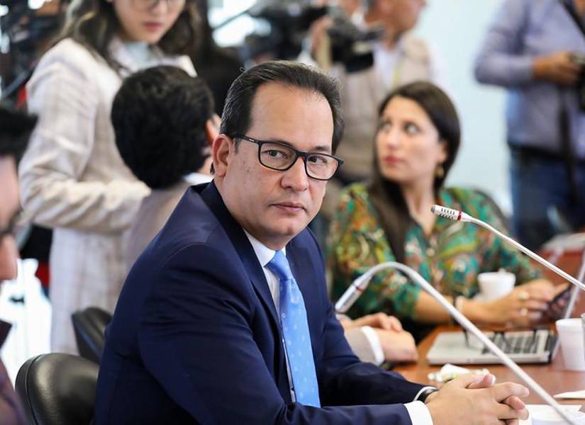 Henry Cucalón, ministro de Gobierno, en una foto de archivo en la Asamblea.
