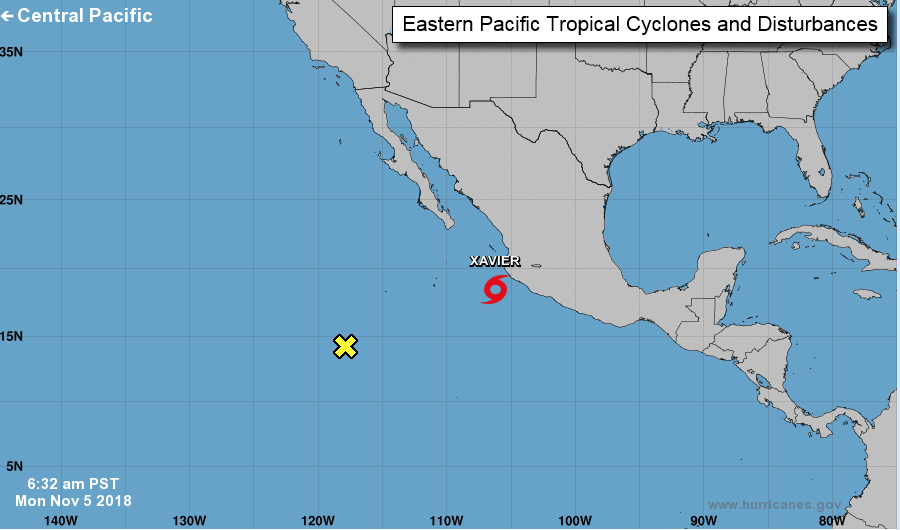 Xavier azota costa mexicana de Pacífico con vientos y lluvia