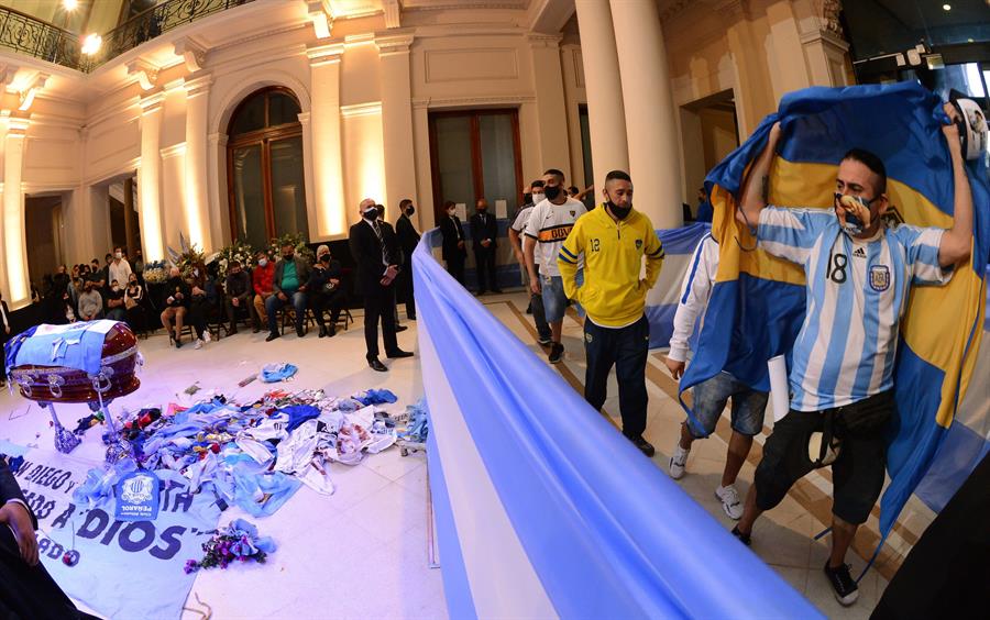 El último adiós a Diego Armando Maradona