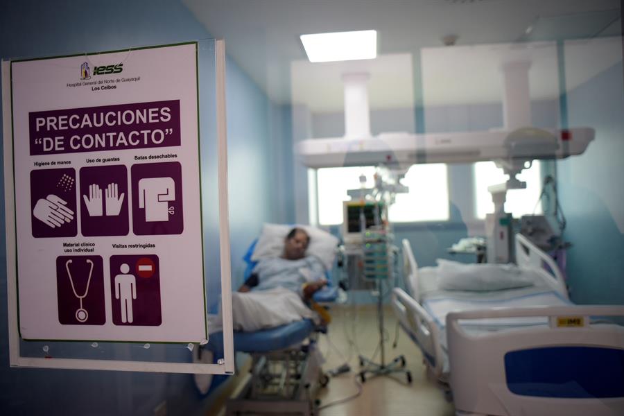 COVID-19: cuidados intensivos en Guayaquil ocupados en un 50 %