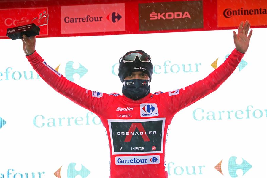 Richard Carapaz es líder de la Vuelta a España tras sexta etapa