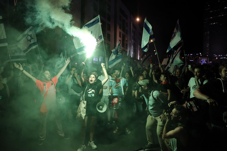 Las manifestaciones en Israel, en contra de la reforma judicial, se fortalecerán en los próximos días