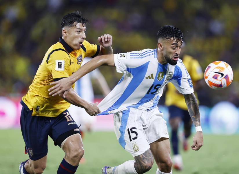 Nicolás González disputó 90 minutos en la derrota de Argentina ante Ecuador.