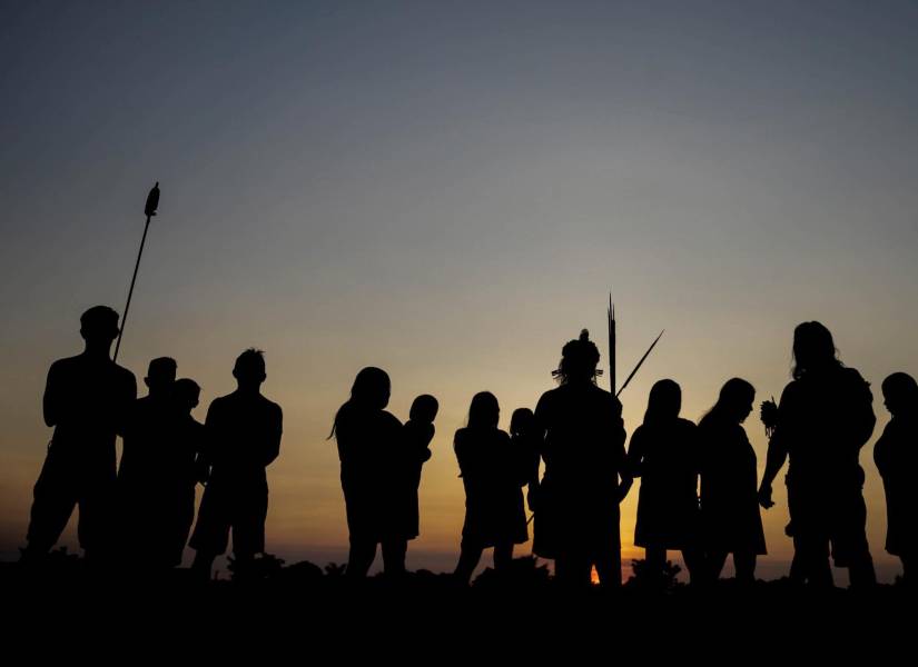 Mrotidjam, en la reserva indigena Trincheira do Bacaja (Brasil). EFE/ Fernando Bizerra Jr Archivo.