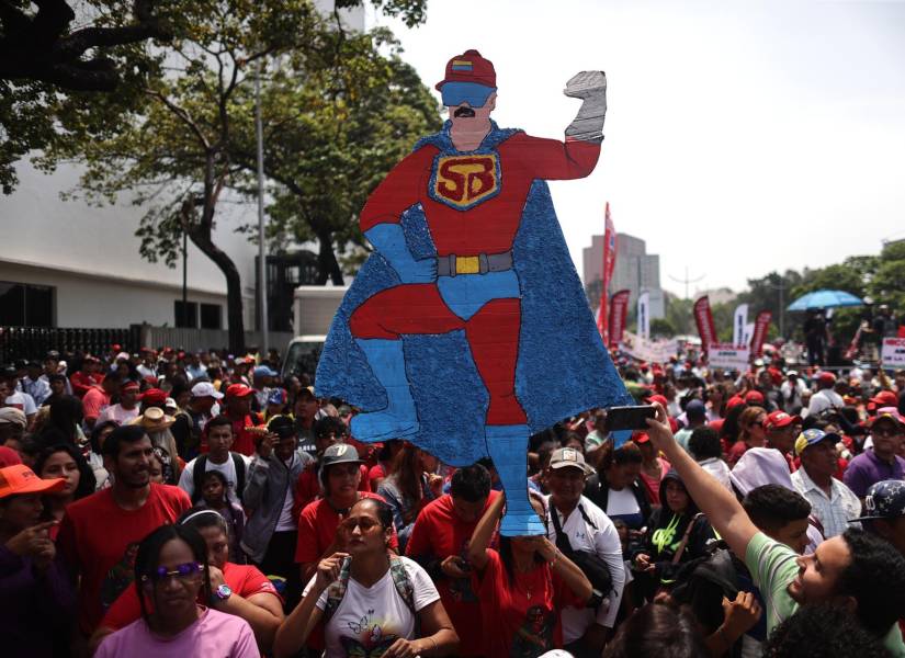 Simpatizantes del chavismo en Caracas.
