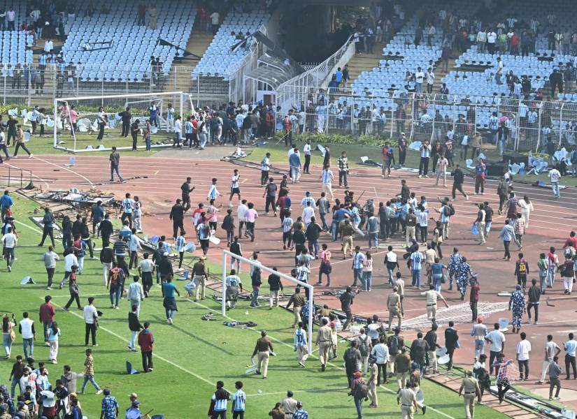 Disturbios en la India en un evento que acudió Lionel Messi