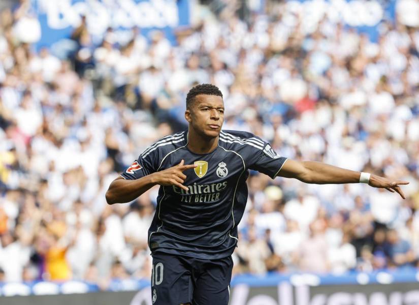 Kylian Mbappé anotó el primer gol del encuentro con el Real Madrid.