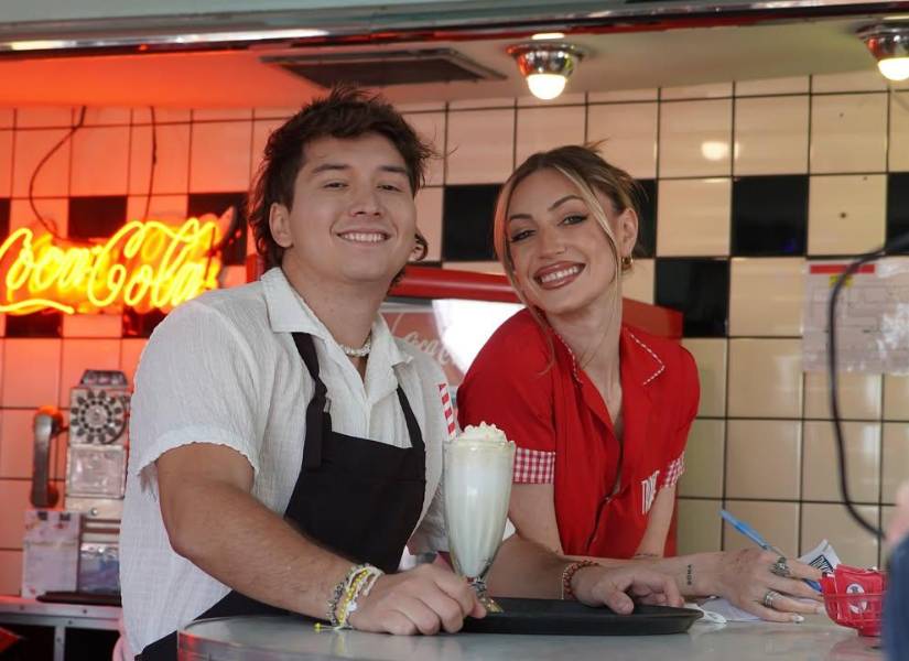 Jandino durante las grabaciones de Luna.