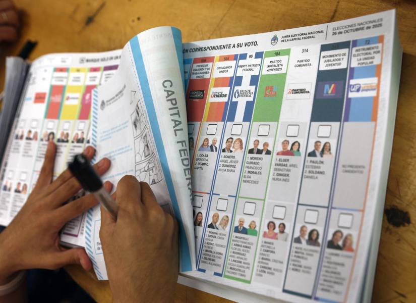 Papeletas electorales en Argentina