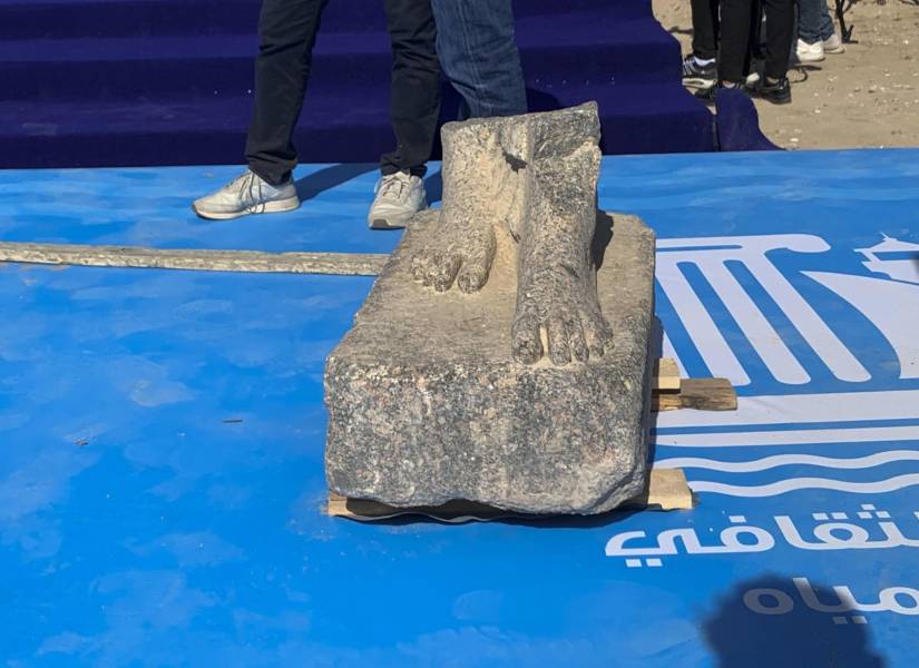 Inauguración de la nueva exposición temporal del Museo Nacional de Alejandría con estatuas hundidas durante siglos en el Mediterráneo.