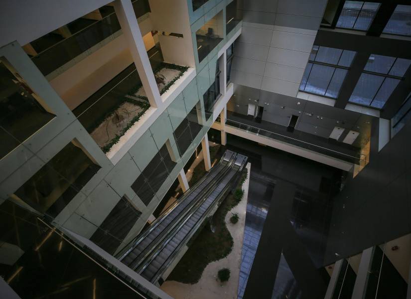 Interior del edificio de la Unasur.