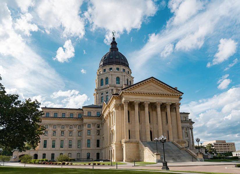 Capitolio estatal de Kansas en Topeka.