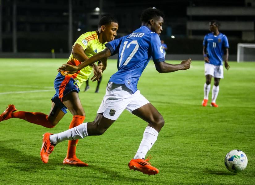 Bruno Caicedo ha disputado dos partidos con Ecuador en el Sudamericano sub 20.