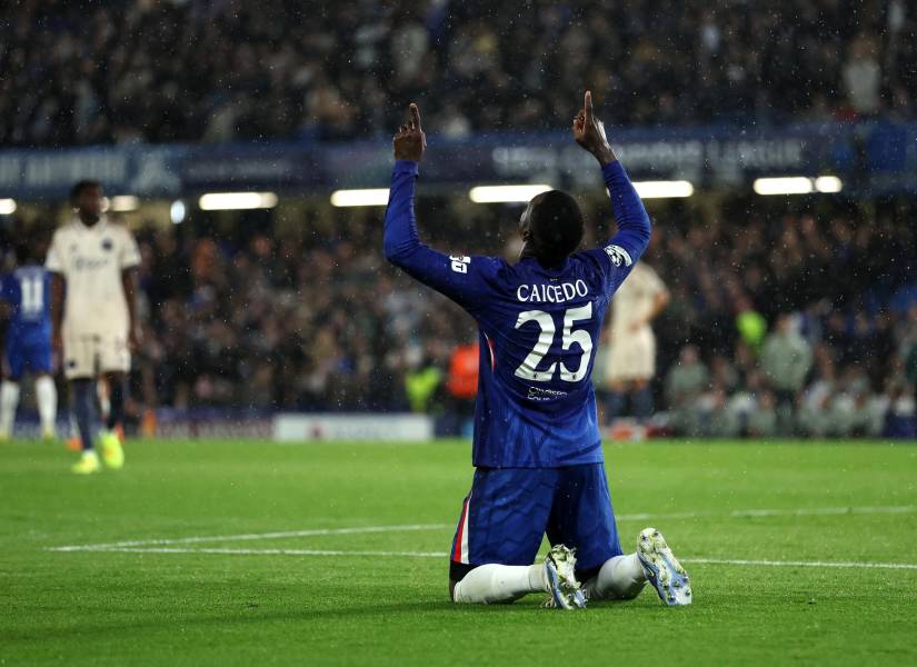 Moisés Caicedo anotó un gol con el Chelsea en la Champions League