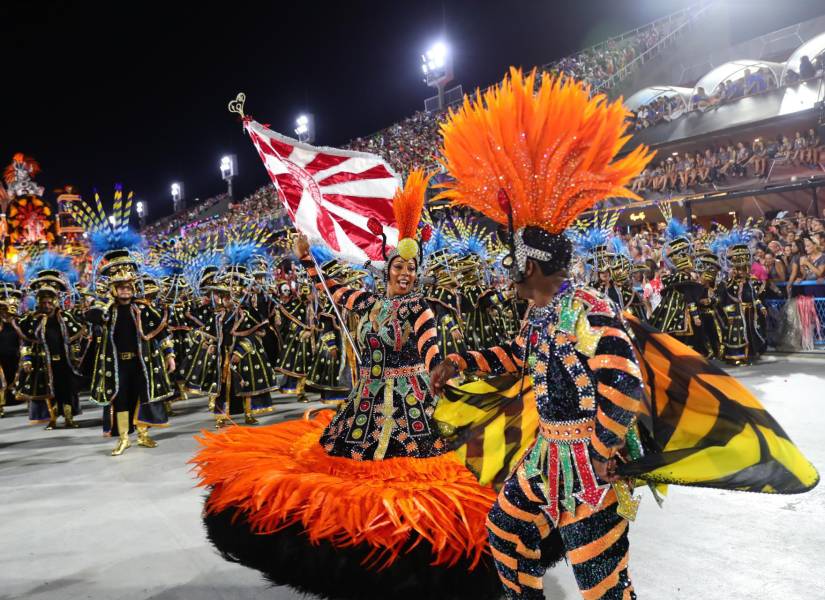 Sambódromo, durante el Carnaval de Río de Janeiro, en Río de Janeiro (Brasil)