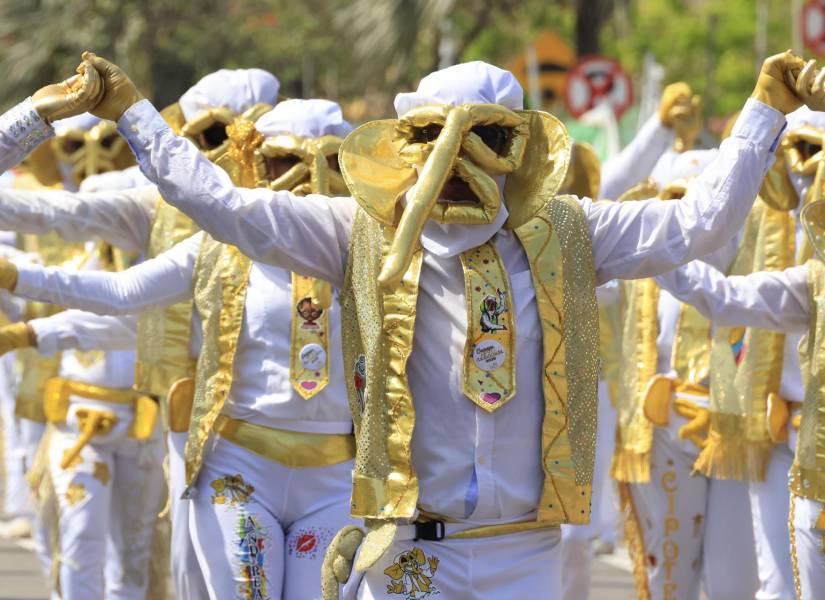 La Gran Parada de Comparsas del Carnaval de Barranquilla, en la capital del departamento del Atlántico, norte de Colombia.