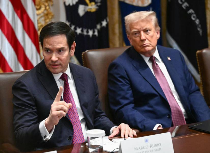 Imagen del 26 de agosto de 2025. Rubio junto al presidente de EE. UU., Donald Trump.
