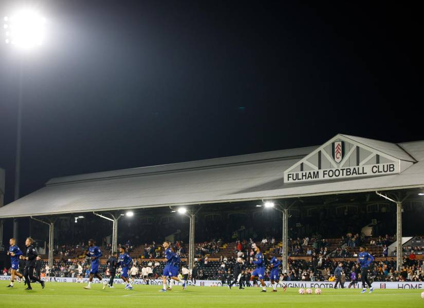 Mítico campo de la Premier League, Craven Cottage, durante el Fulham-Chelsea.
