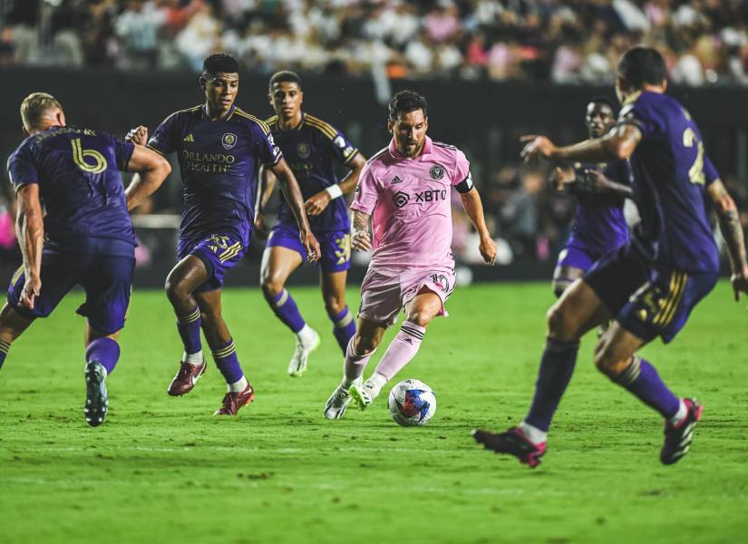 Lionel Messi en una imagen de archivo en un partido del Inter Miami ante Orlando.