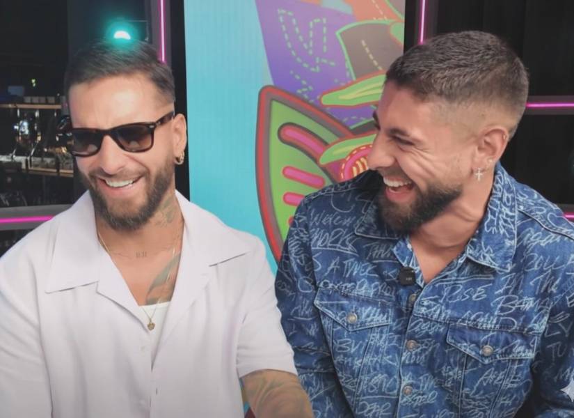 Horas después del percance, Beta entrevistó a Maluma.