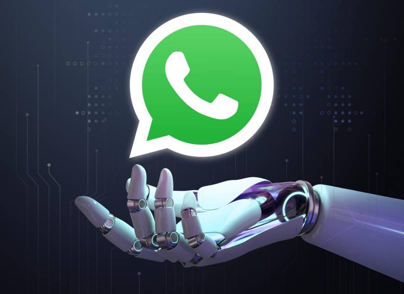 Representación de WhatsApp y la IA.