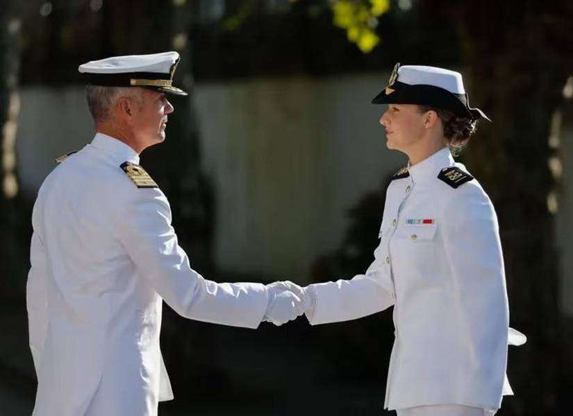 Fotografía de la Princesa Leonor en la Escuela Naval