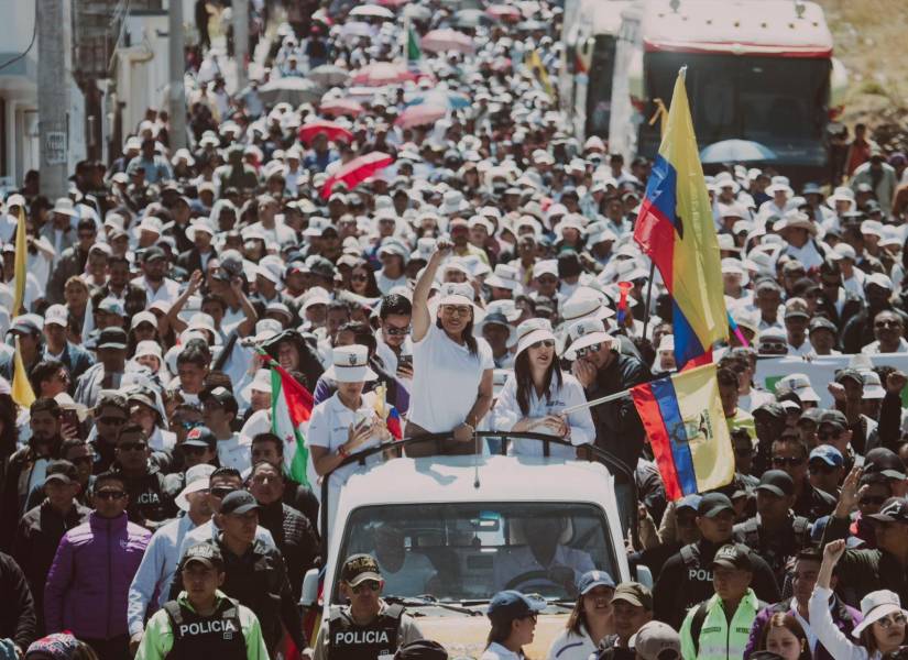 Manifestación en respaldo al Gobierno.