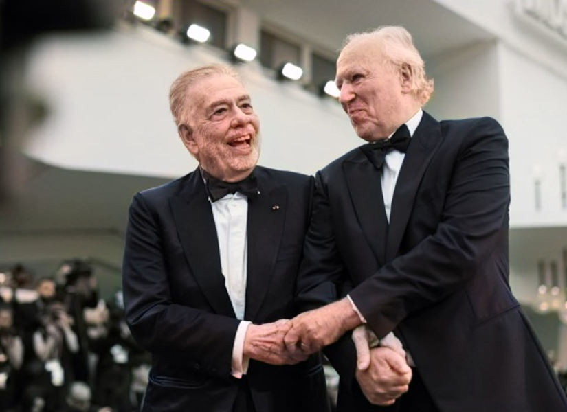 Coppola y Herzog durante la ceremonia en Venecia.