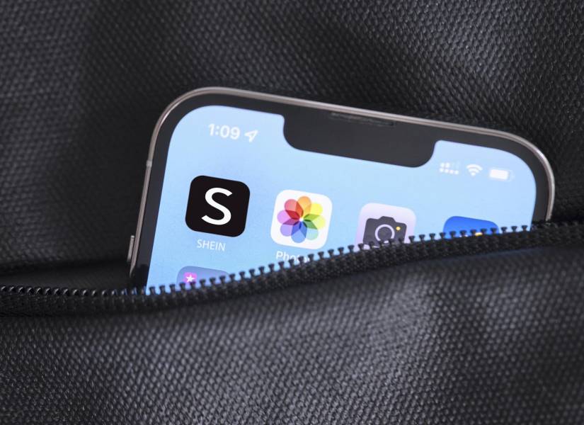 Aplicación Shein en un celular.