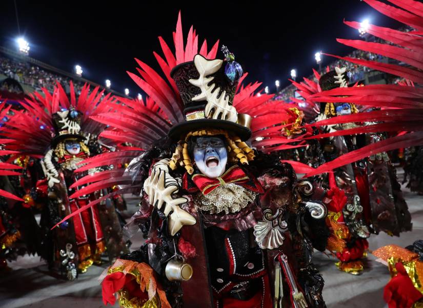 Sambódromo, durante el Carnaval de Río de Janeiro, en Río de Janeiro (Brasil)