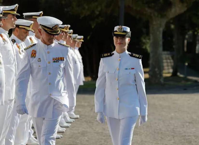 Fotografía de la Princesa Leonor en la Escuela Naval