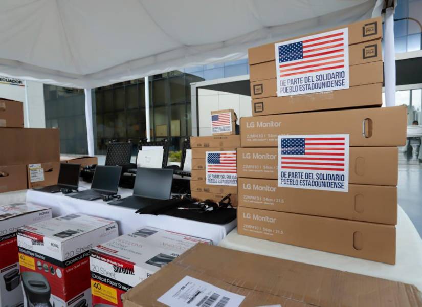 Los aparatos fueron donados por la Embajada de Estados Unidos.