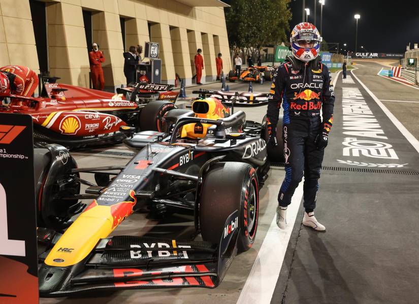 Max Verstappen en las pruebas clasificatorias del Gran Premio de Baréin