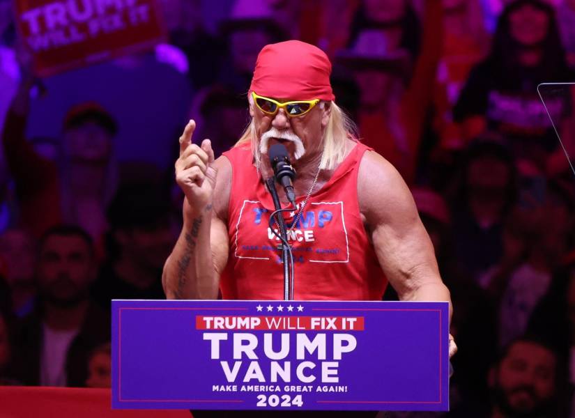 Hulk Hogan fue conocido por apoyar la campaña de Donald Trump para la presidencia de Estados Unidos.