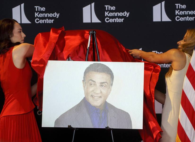 Una fotografía del actor y cineasta estadounidense Sylvester Stallone, uno de los homenajeados de este año en los Premios del Centro Kennedy.