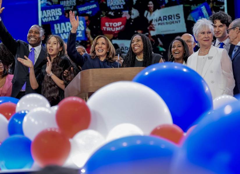 Fotografía del 22 de agosto de 2024 en donde aparece la candidata presidencial demócrata y vicepresidenta estadounidense, Kamala Harris.