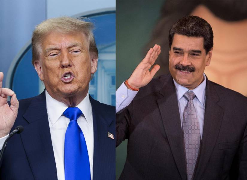Combo de fotografías de archivo donde aparecen el presidente de Estados Unidos, Donald Trump (i), y el presidente de Venezuela, Nicolás Maduro.