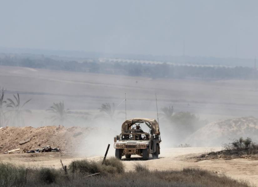 Fotografía de archivo de un vehículo del Ejército de Israel.