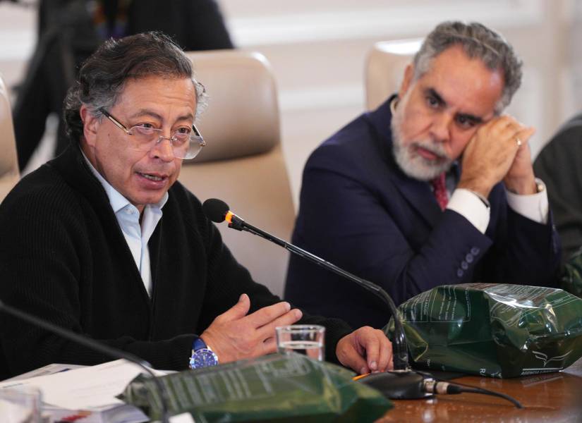 Fotografía del mandatario Gustavo Petro hablando durante un Consejo de Ministros, el miércoles 10 de diciembre en Bogotá.