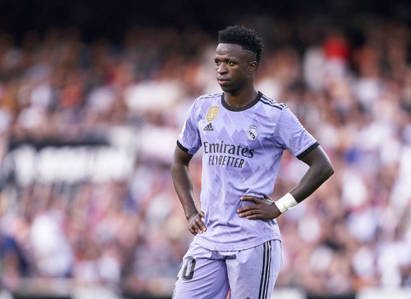 Vinícius Júnior en un partido con el Real Madrid