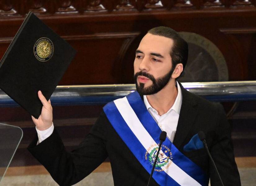 Fotografía del presidente salvadoreño Nayib Bukele en el año 2024