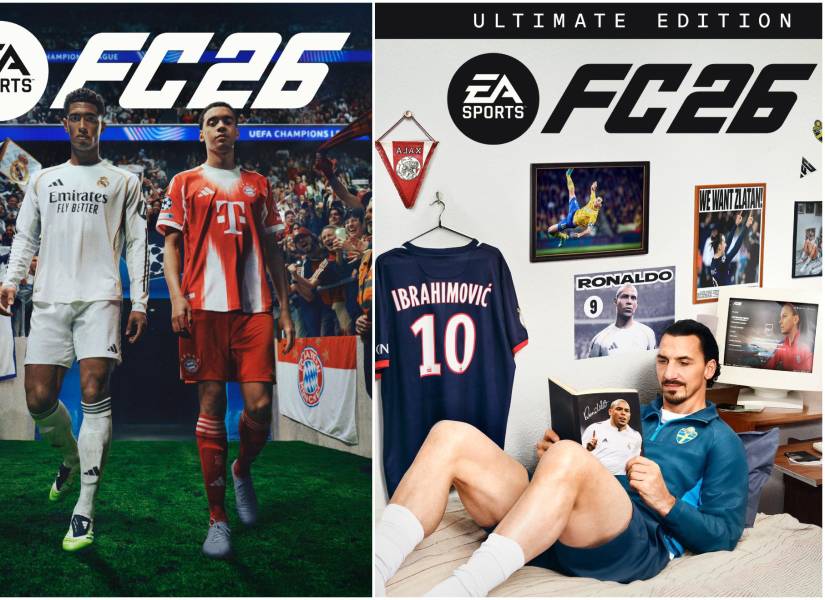 Edición Stándar (izquierda) y edición Ultimate (derecha) del FC 26